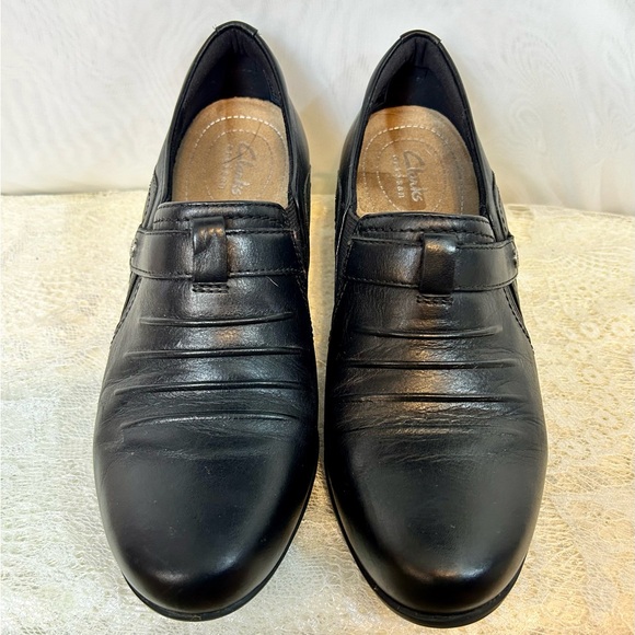 Clarks Womens Artisan Rosalyn Nicole Pump Loafer Block Heels Sz 7 M - Picture 4 of 11